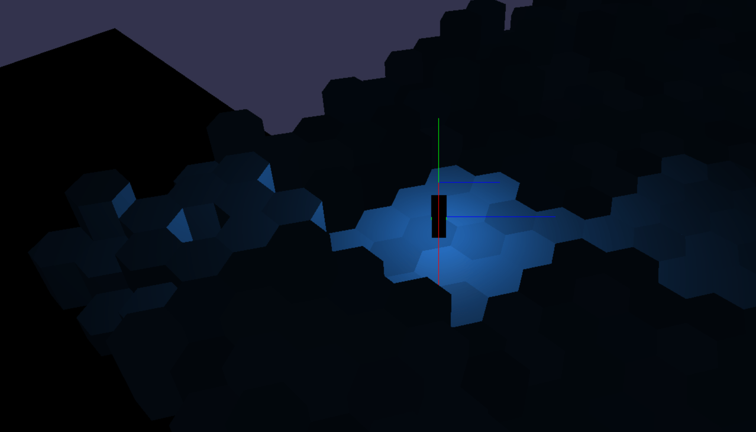 Point lights and constraining the meshes they affect.